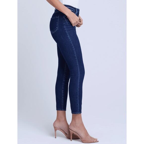 L’Agence Margot Skinny High Rise Dark Wash Jeans 4am $255 30 - Picture 3 of 9